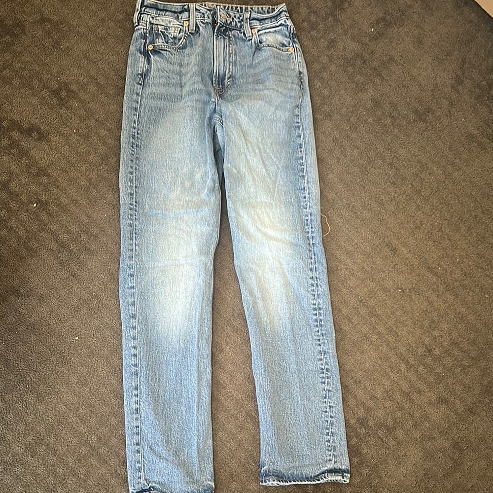 H&M Blue Straight Leg Jeans Classic Style